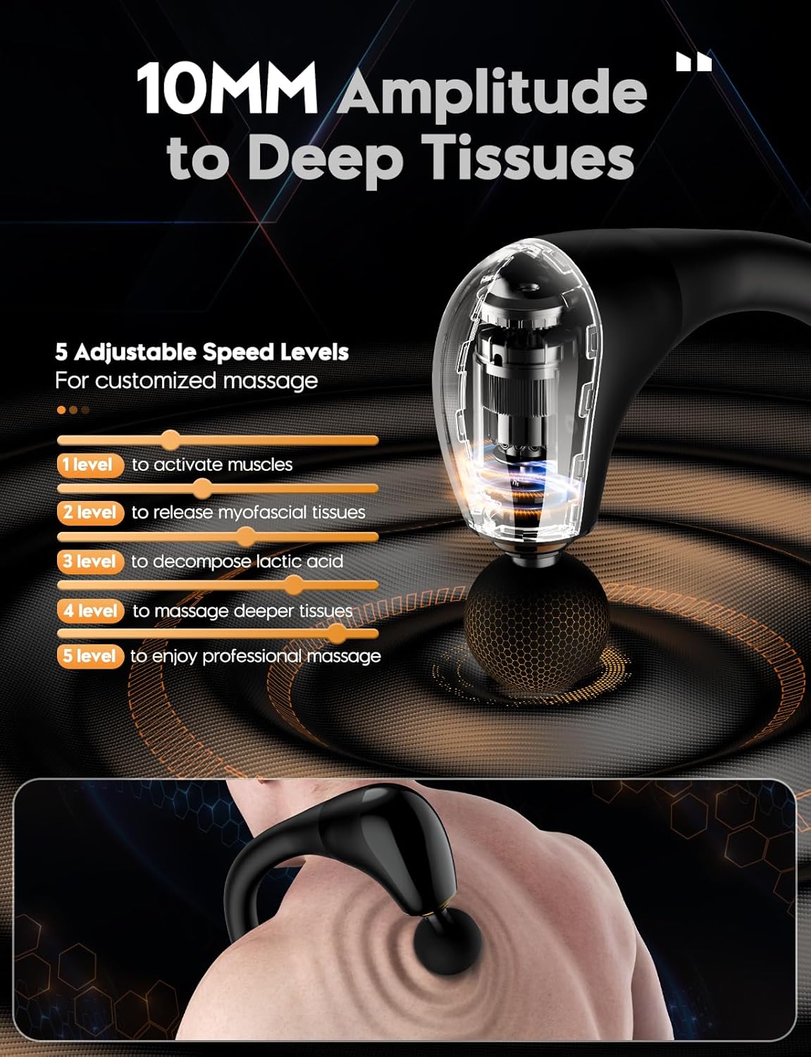 ELEVANZA Original Massage Gun with Upgraded Extension Handle