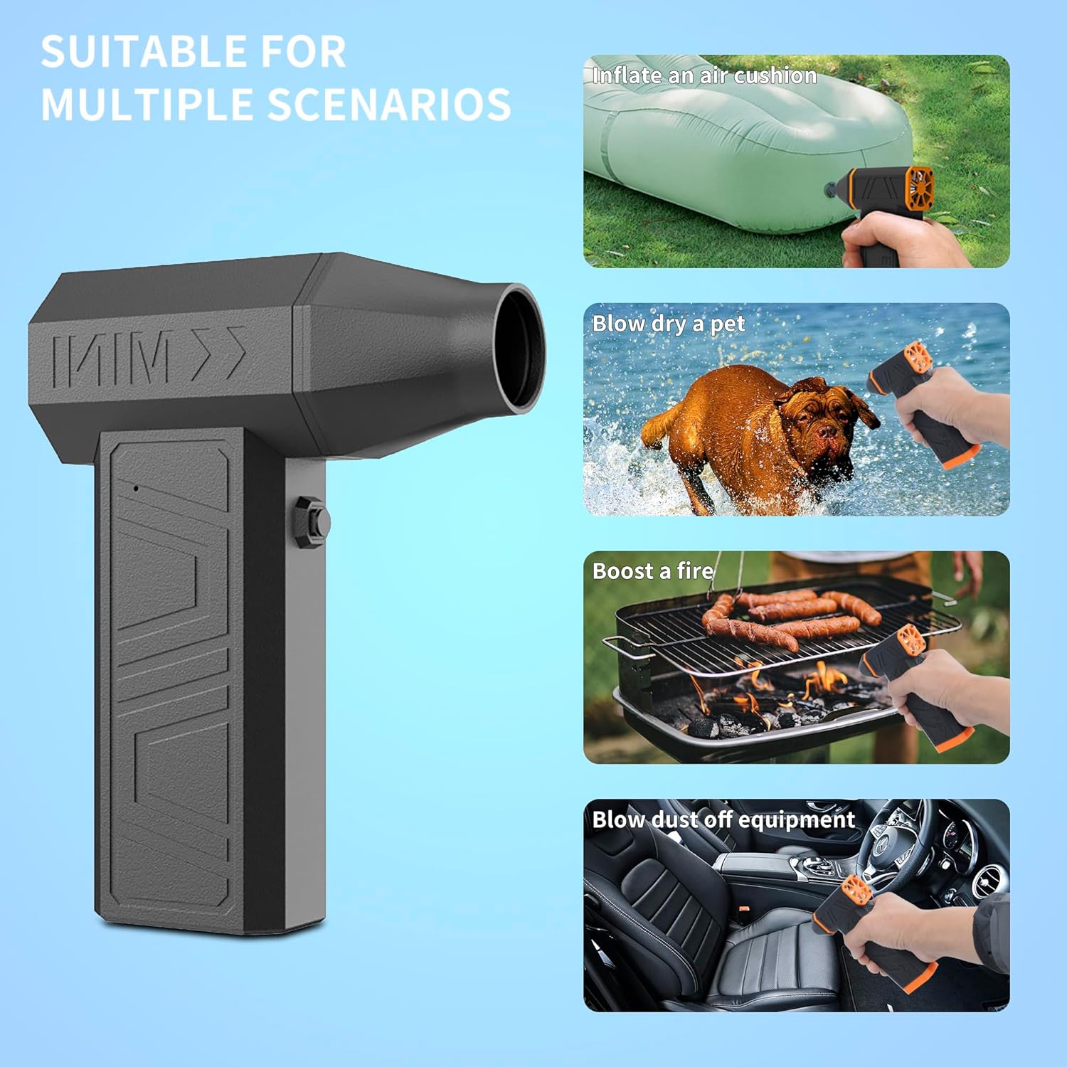 180000RPM Compressed Air Duster Mini Blower Turbo Fan