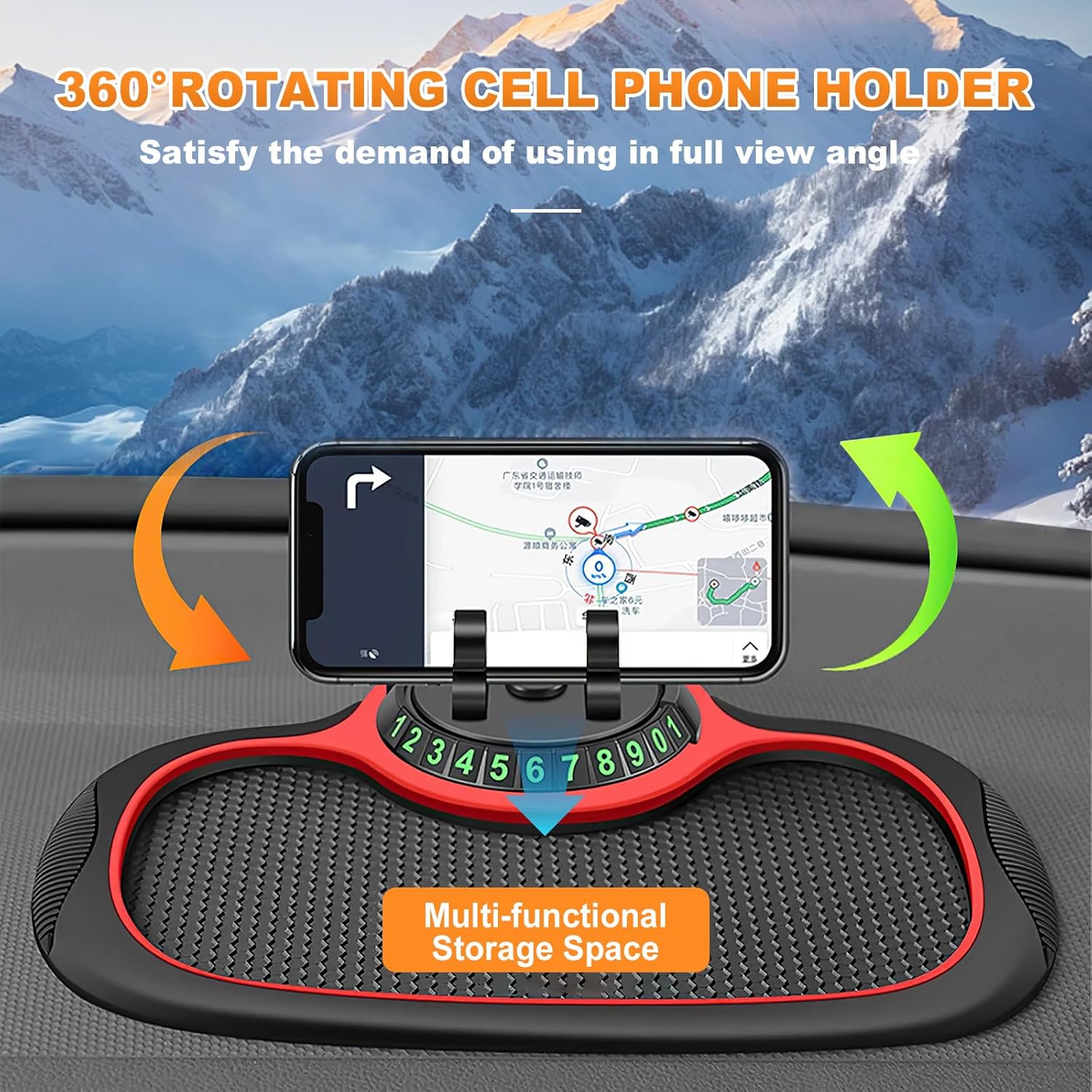 Multifunction Car Anti-Slip Mat Auto Universal Phone Holder