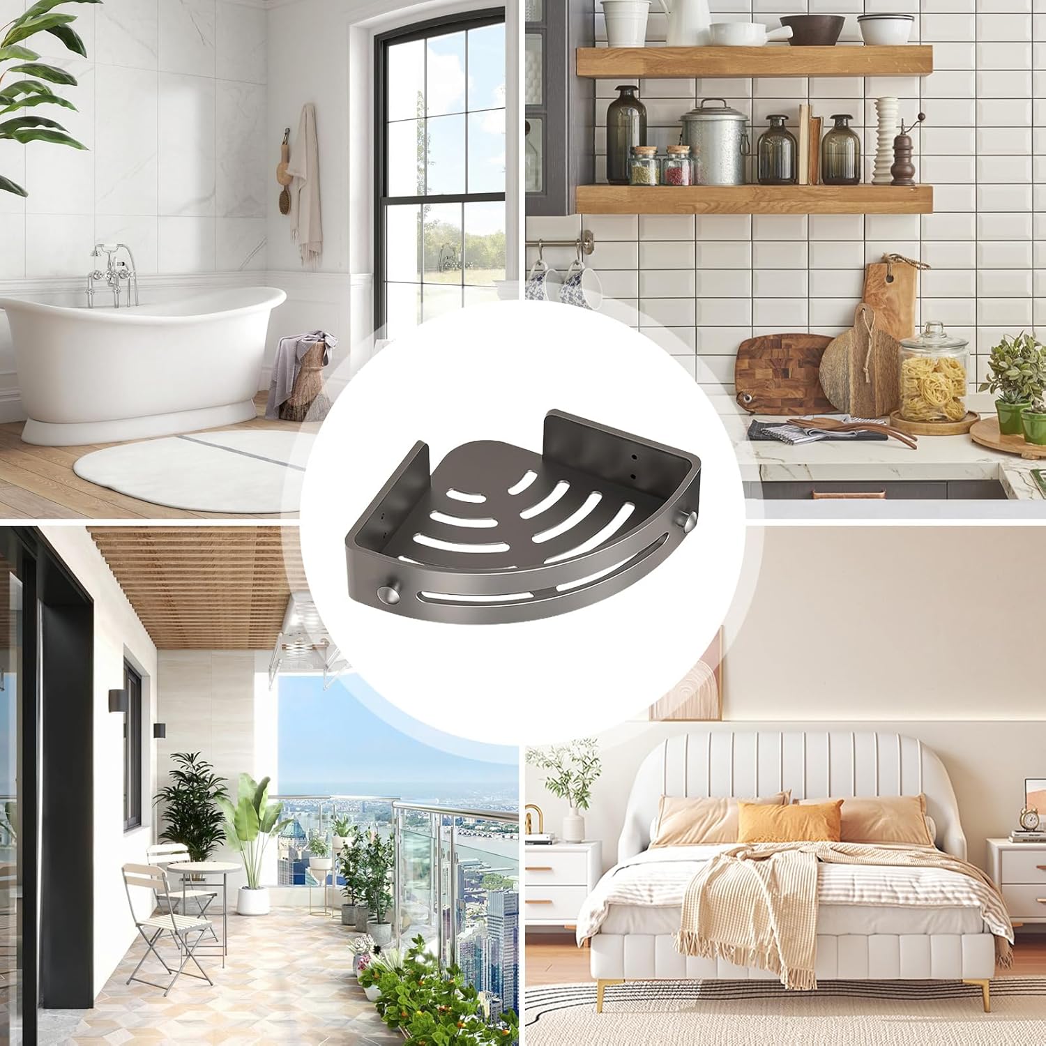 2 pcs Bathroom Shower Organizer, Shower Storage Rack