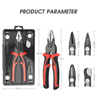 Thumbnail for Multifunctional 5 In 1 Pliers Replaceable Head Wire Stripper Diagonal