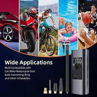 Thumbnail for 6000mAh Tire Inflator Portable Air Compressor for Car 150PSI Air Pump for Car Tires Bike Electric Tire Inflator Cordless Rechargeable Tire Pump for Car Bike Motorcycle Ball
