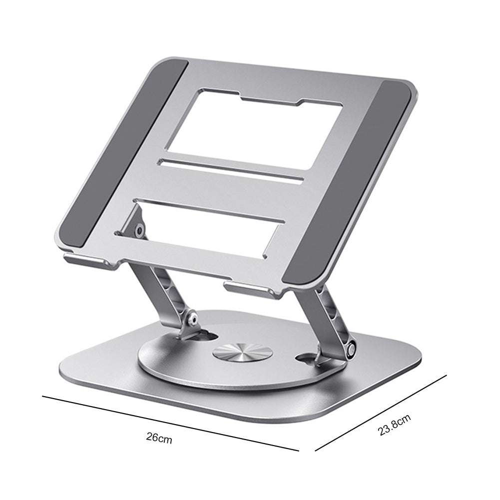 Foldable Laptop Stand 360° Rotatable Notebook Holder Stainless Lifting Cooling Bracket Laptop Base