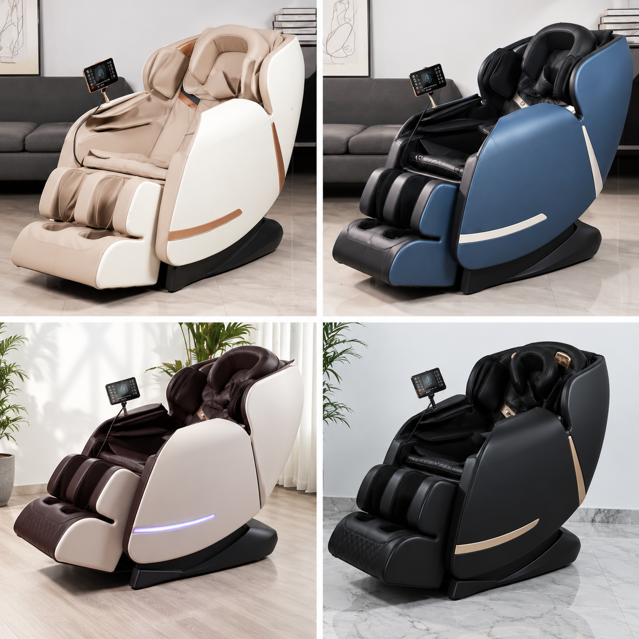 Luxury Full-Body Massage Chair – 16 Auto Modes, Zero Gravity