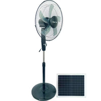 Thumbnail for 16 Inches Solar/Rechargeable 12,000 Mah Fan Color Black 25 Watt