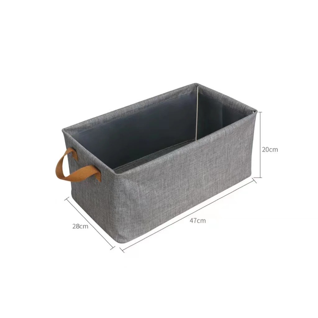 Foldable Organizer Storage Box Grey Big Size