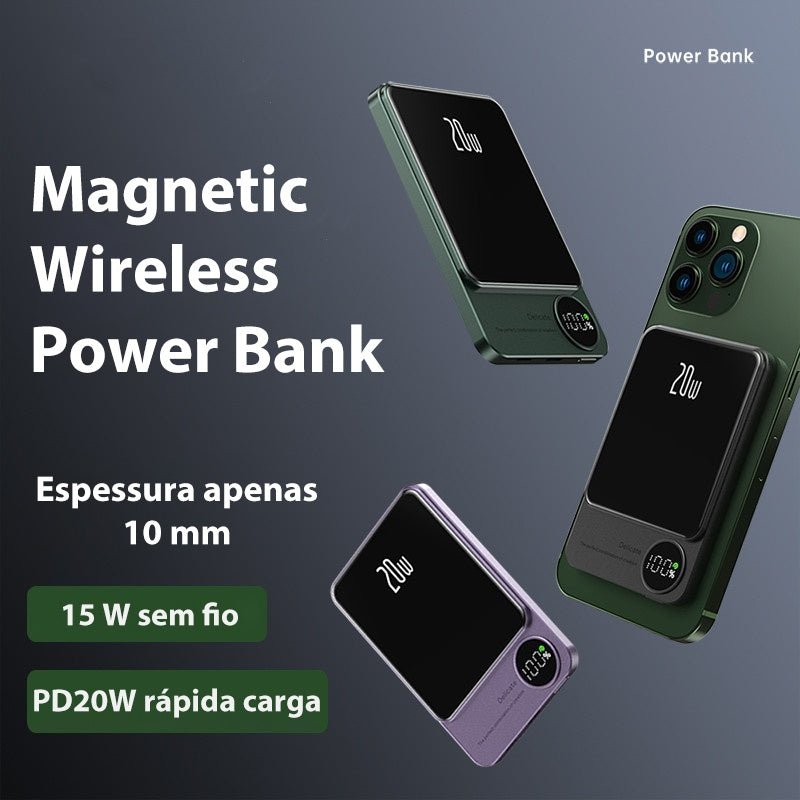 Magnetic Wireless Power Bank PD20 Watt 10,000 Mah