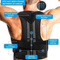 Thumbnail for Posture Corrector METAL Brace Adjustable Perfect for Womens, Mens & Teens for Slouching & Hunching