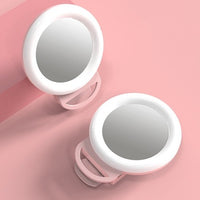Thumbnail for 5.5 inches 2020 BIG SIZE 115 x 143 x 16 mm 3 Brightness Levels LED Selfie Ring Light Dimmable LED Ring Lamp Mobile Phone Holder Beauty Makeup Light Mirror