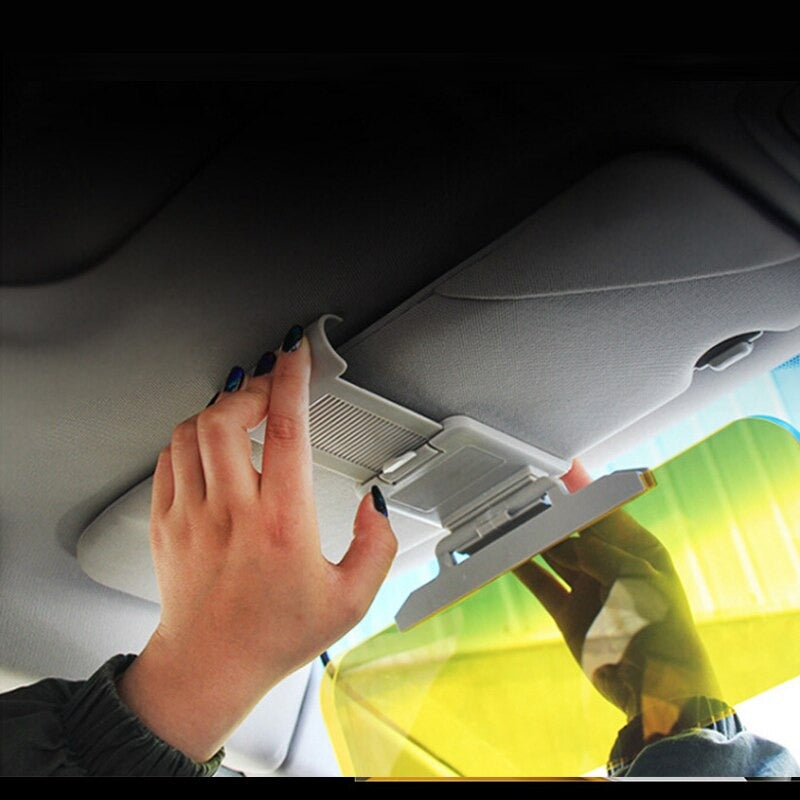 High Quality Car Sun Visor Goggle 2 In 1 Car Day and Night Anti-UV Hd Anti-dazzle Sun Block Sunshade Rotatable Fold Clear View Driving Mirror