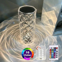 Thumbnail for 2023 Crystal Lamp Touch Table Bedside Lamps Light Fixture 16 Colors LED Atmosphere Room Decor Christmas Room Decoration Home Lights