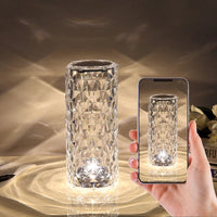 Thumbnail for 2023 Crystal Lamp Touch Table Bedside Lamps Light Fixture 16 Colors LED Atmosphere Room Decor Christmas Room Decoration Home Lights