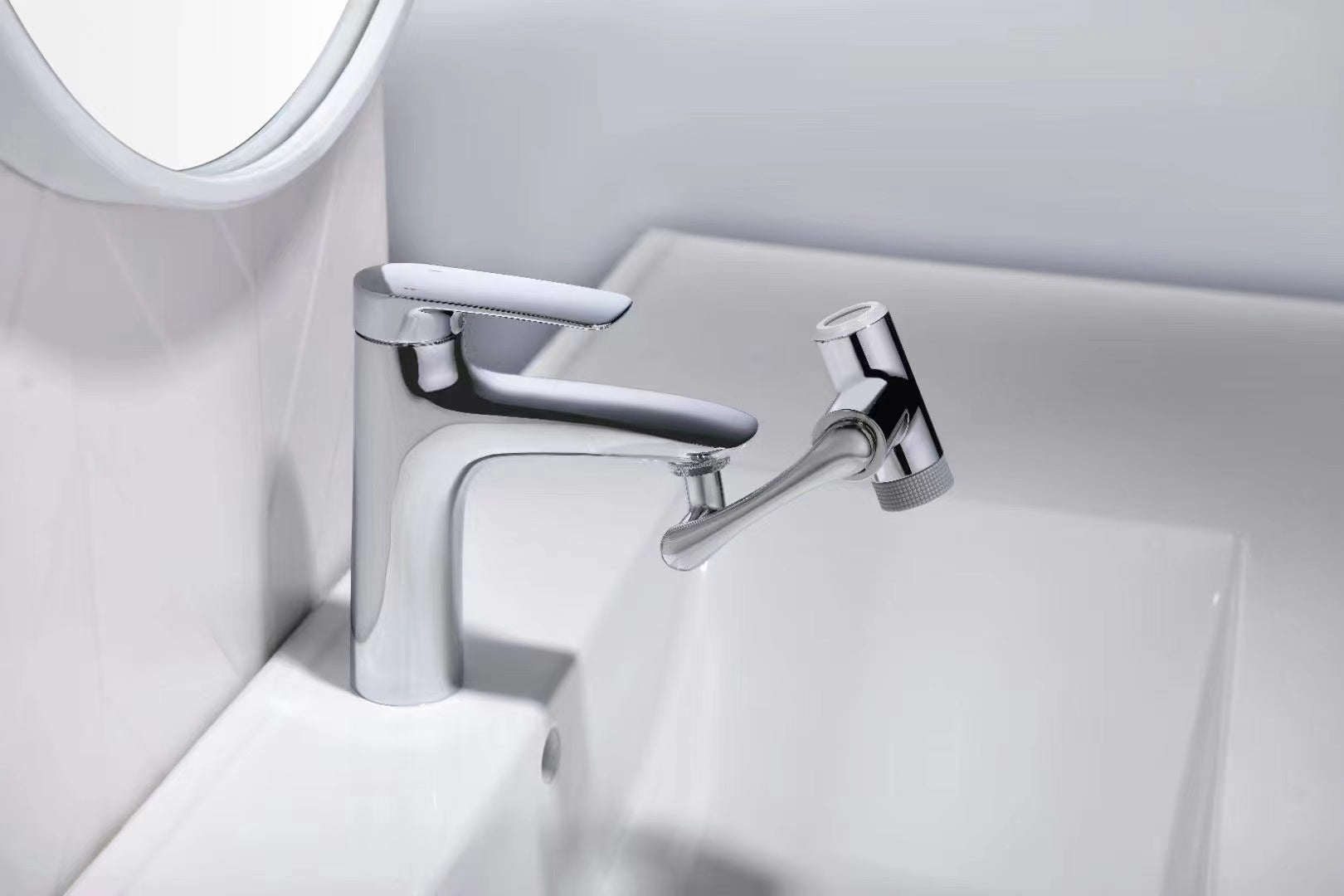 Smart Bathroom Faucet with Temperature Display