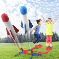 Thumbnail for Kids Adjustable Stomp Rocket Launcher Toys Outdoor Sport Game Air Power Rocket Parent-child Interactive Toy For Children Gift