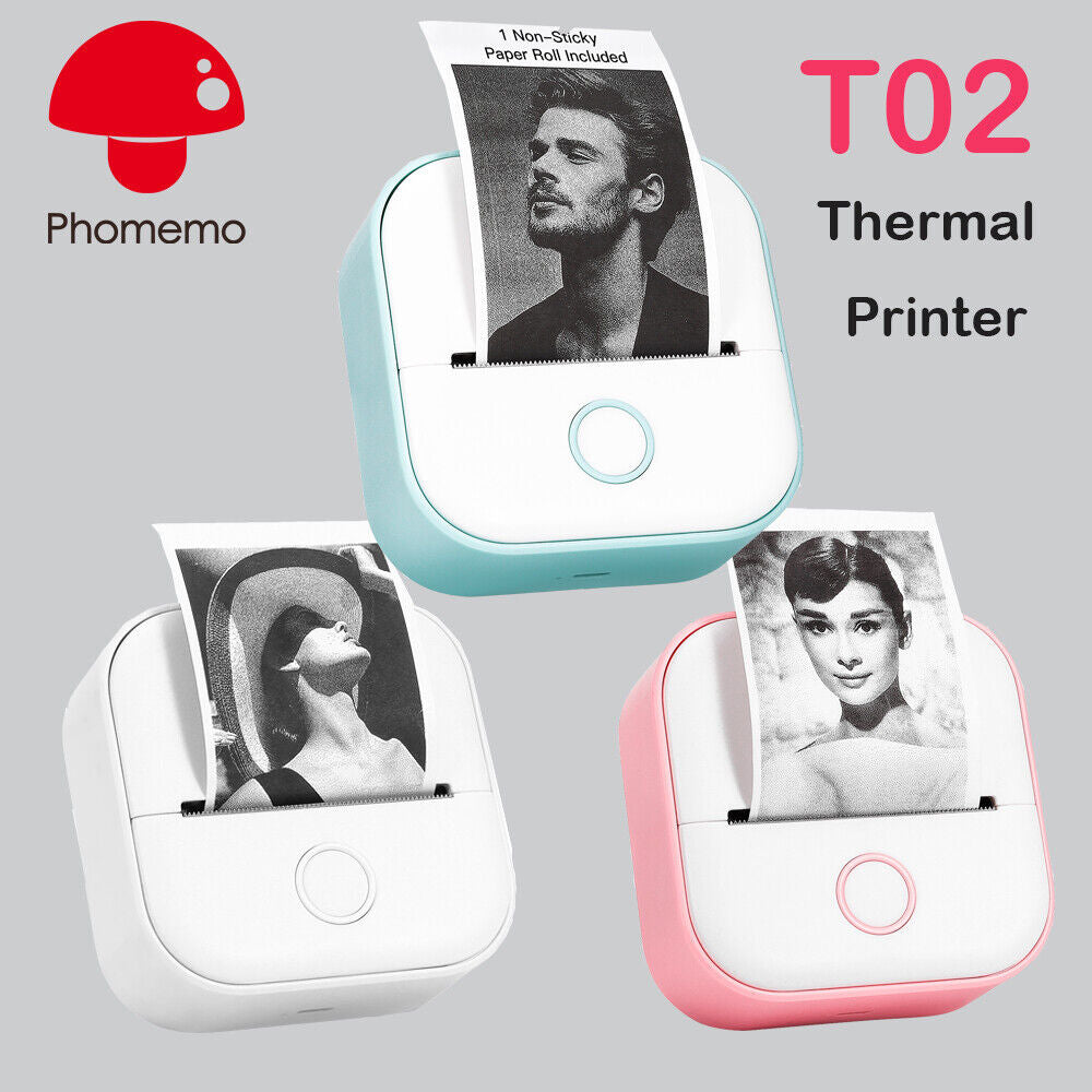 Phomemo T02 Mini Portable Printer Thermal Inkless