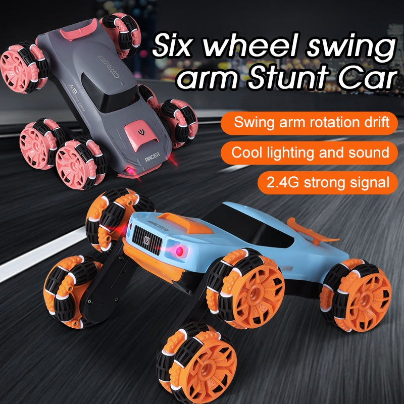 Six Wheel Swing Arm Stunt Vehicule Color Orange