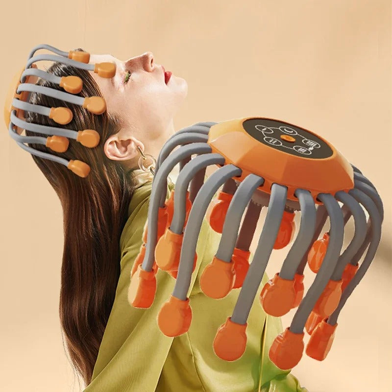 Octopus Claw Head Massager Electric Red Light Therapy Relief