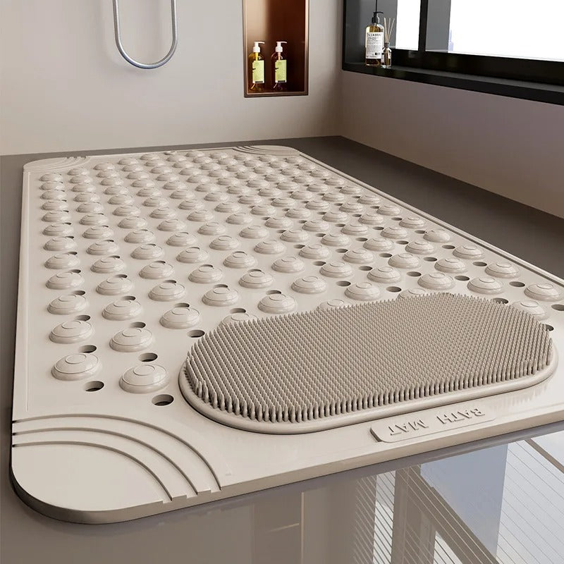 Non-Slip Bathtub/Kitchen Mat PVC Safety Shower Mat with Drain Hole