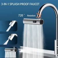 Thumbnail for 3 in 1 Waterfall Kitchen Faucet 360°