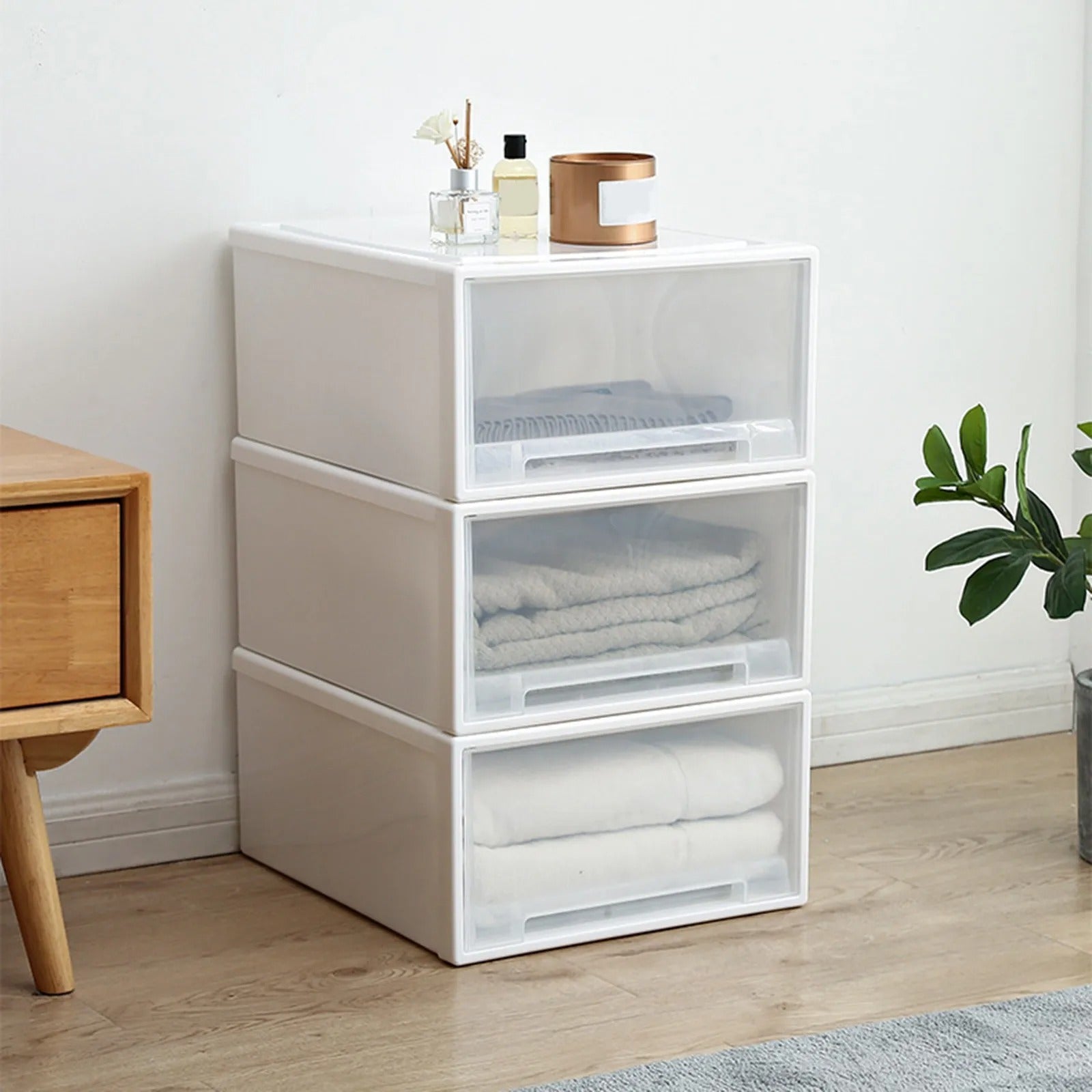 Stackable Household Items Storage Box Household Stackable – Ahammashop
