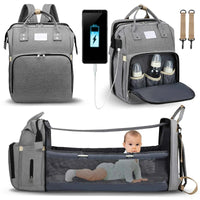 Thumbnail for Mommy Bag Foldable  Large Capacity GREY