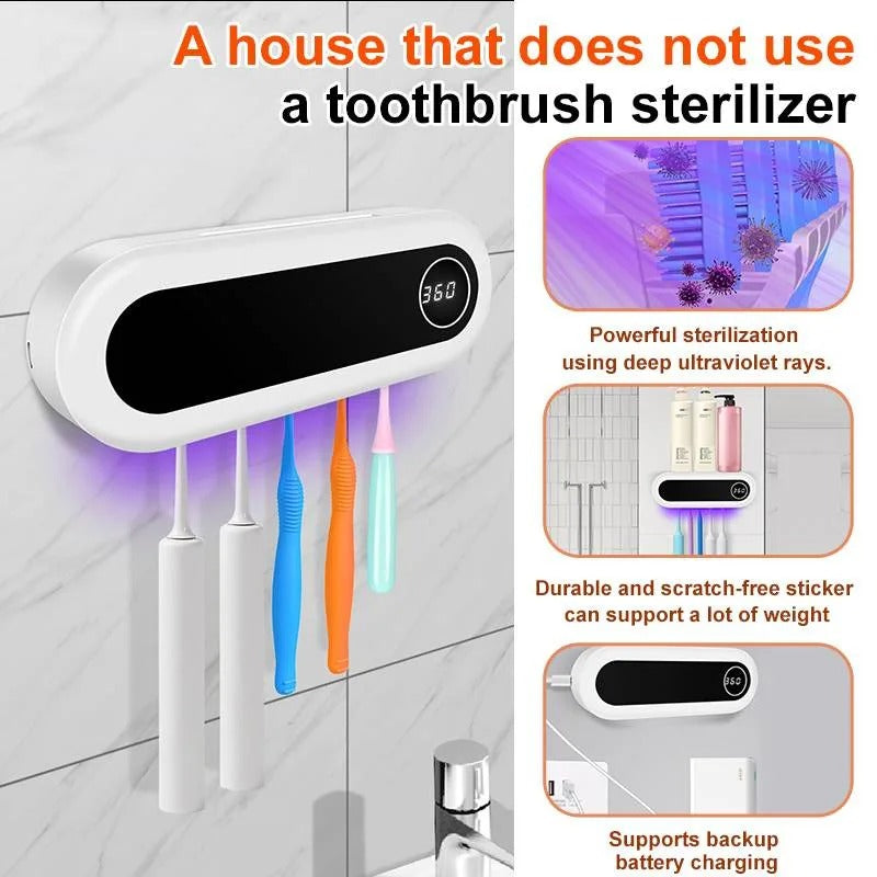 Smart Wall Mounted Toothbrush Holder