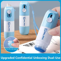 Thumbnail for Thermal Paper Correction Fluid with Unboxing Knife,Portable Information Anti-Leakage Protection Correction Fluid,2 in 1 Anti Information Leakage Erase Device for Package Labels,Bills