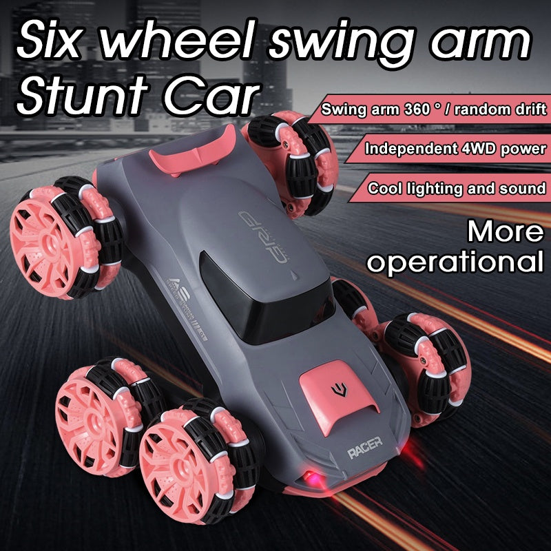 Six Wheel Swing Arm Stunt Vehicule Color Orange