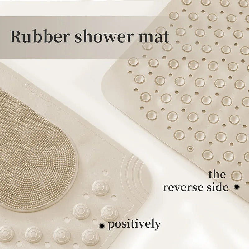 Non-Slip Bathtub/Kitchen Mat PVC Safety Shower Mat with Drain Hole