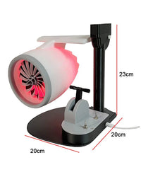 Thumbnail for Jet Engine Desktop With LED Fan USB Equipped with A Humidifier and Red Tail Lights