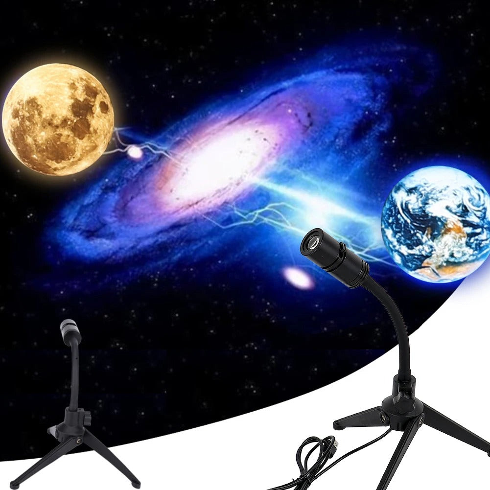 Earth Moon Projector Galaxy Night