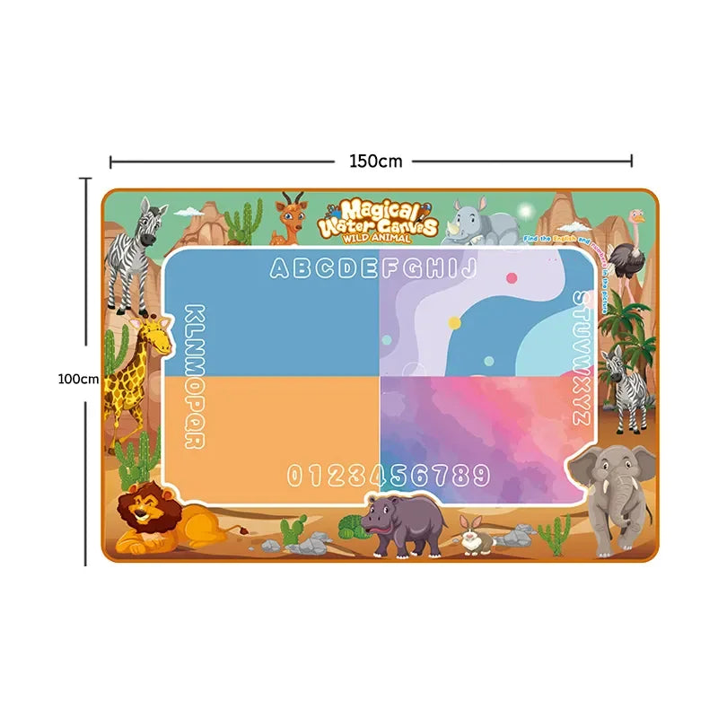 Large 150 x 110 cm Magical Water Doodle Mat Painting Kids