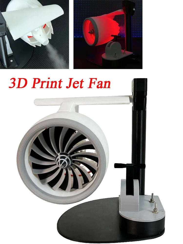 Jet Engine Desktop With LED Fan USB Equipped with A Humidifier and Red Tail Lights