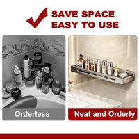 Thumbnail for 50 cm Wall Mount Bathroom Rack Bathroom Shelf Toilet Stainless Steel