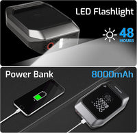 Thumbnail for Advanced Portable Car Jump Starter with Air Compressor 160 PSI & 8000mAh Battery Booster