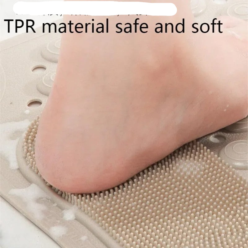 Non-Slip Bathtub/Kitchen Mat PVC Safety Shower Mat with Drain Hole