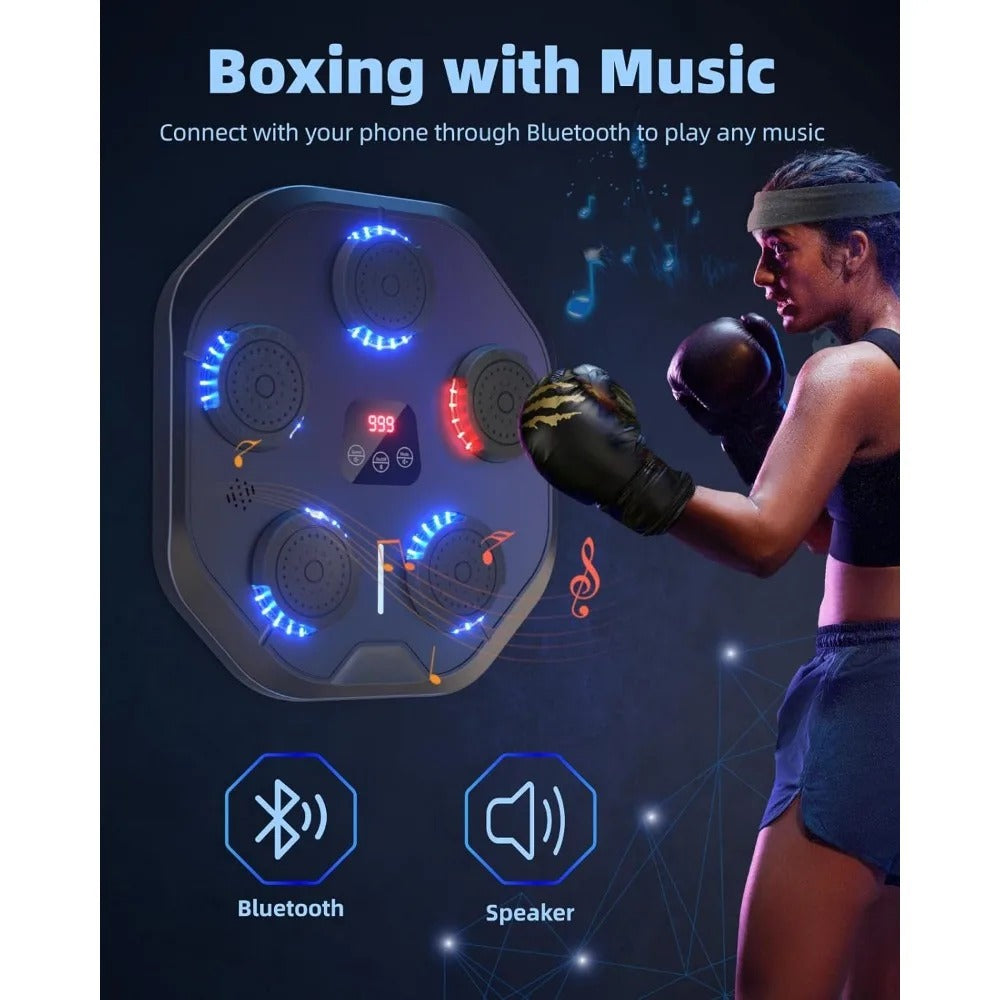 ZOYDP Music Boxing Machine - Macchina Da Boxe Musicale Con Luci A Ritmo, Bluetooth, Per Allenamento A Casa Adulti E Bambini ZOYDP Music Boxing Machine - Macchina Da Boxe Musicale Con Luci A Ritmo, Bluetooth, Per Allenamento A Casa Adulti E Bambini