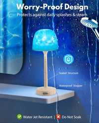Thumbnail for Waterproof LED Shower Lamp Ocean Wave Projector Touch & Remote Control
