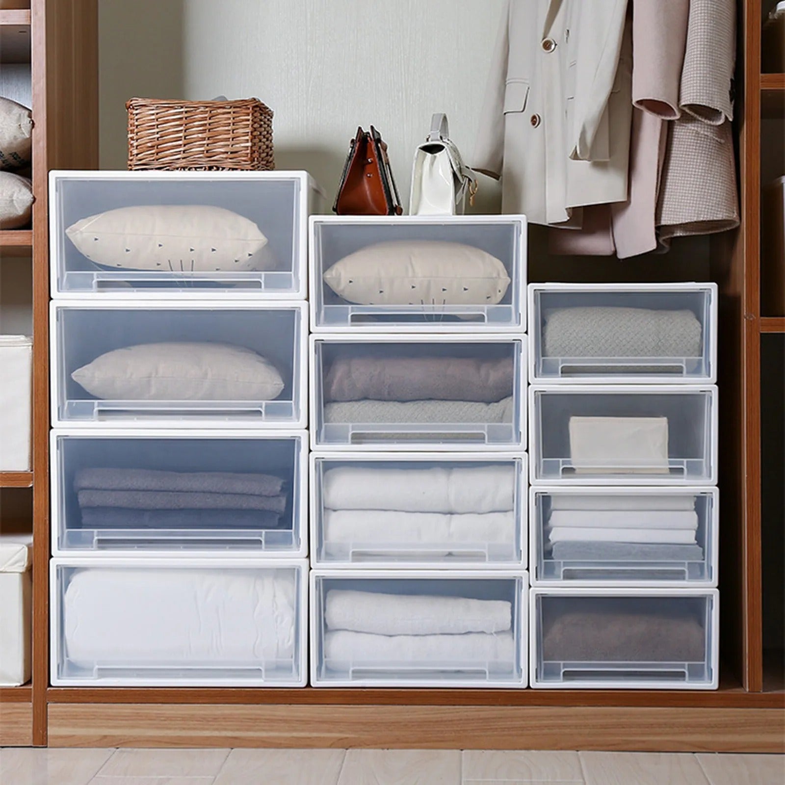Stackable Household Items Storage Box Household Stackable – Ahammashop