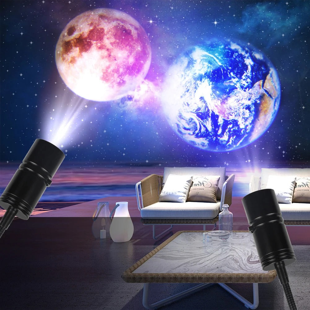 Earth Moon Projector Galaxy Night
