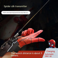 Thumbnail for Electric Spider-Boy Web Shooter Wrist Toy with USB Recharger and Automatic Take-Up