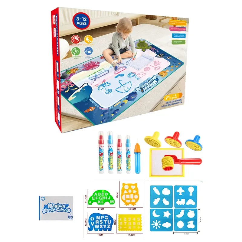 Large 150 x 110 cm Magical Water Doodle Mat Painting Kids