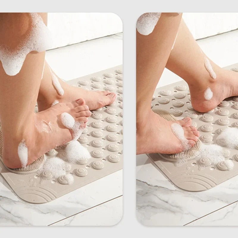 Non-Slip Bathtub/Kitchen Mat PVC Safety Shower Mat with Drain Hole