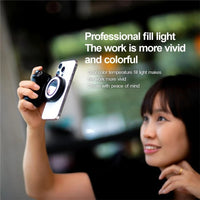 Thumbnail for 3-In-1 Magnetic Phone Grip & Mini Ring Light (Includes Remote)