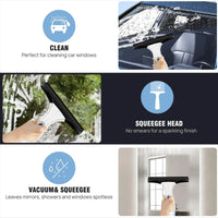 Thumbnail for Cordless Rechargeable Window Vacuum Cleaner with Squeegee 150ml Water Tank