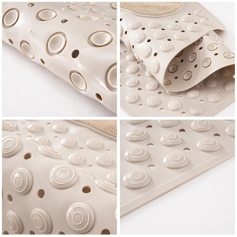 Non-Slip Bathtub/Kitchen Mat PVC Safety Shower Mat with Drain Hole