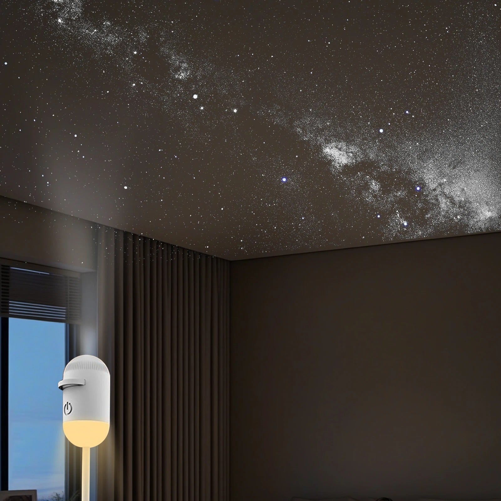 HD Smart Dynamic 5D Topacme Holographic Night Light Projector with 12 GLASS LENS