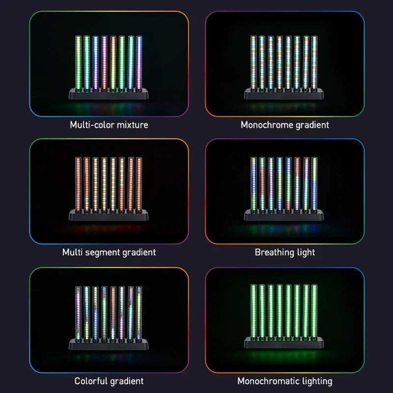 8 tubes LED Smart RGB Desktop Light Tuya APP Touch Control