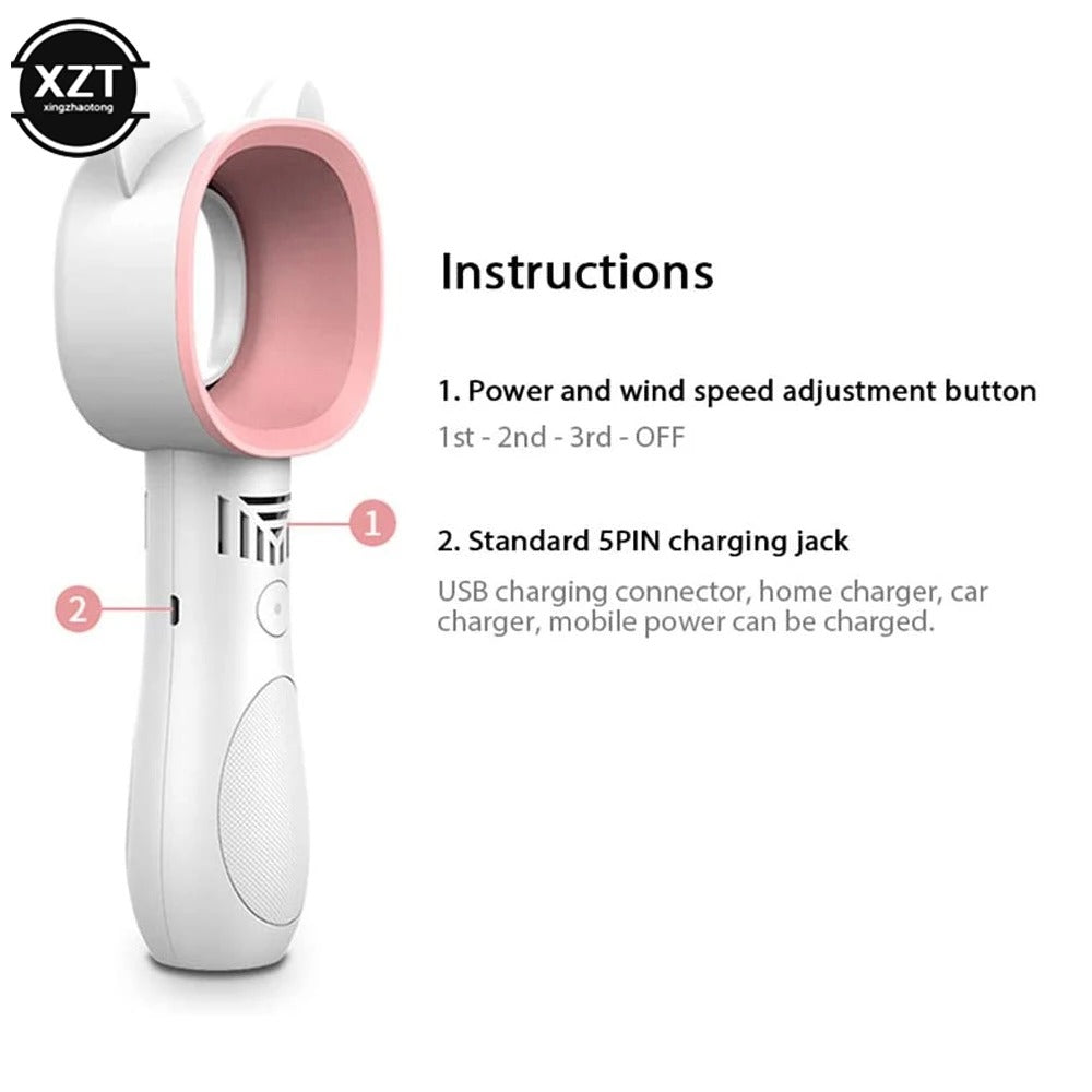 Portable Handheld Electric Blade-less Fan