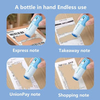 Thumbnail for Thermal Paper Correction Fluid with Unboxing Knife,Portable Information Anti-Leakage Protection Correction Fluid,2 in 1 Anti Information Leakage Erase Device for Package Labels,Bills